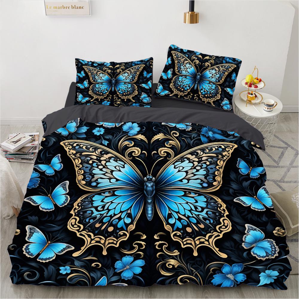 Luxury Flower Bedding Set Cartoon Comforter Sets Double Queen King Twin Full Size Duvet Cover Set Kids Girls White Bed Linen