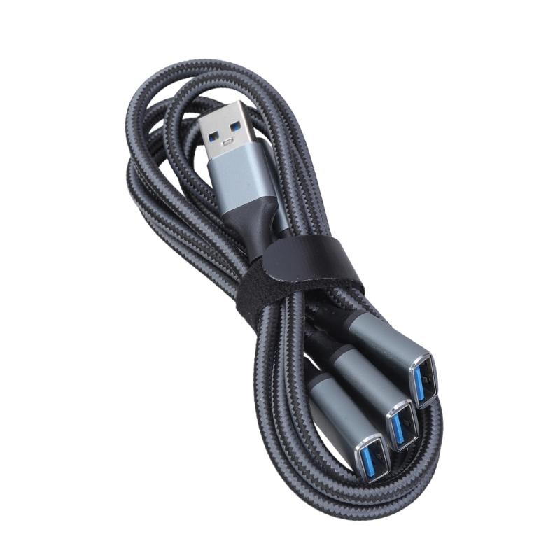 Cavo Sdoppiatore USB USB2.0 Maschio a 3 Porte Femmina Cavo Estensore Multiplo per Porta USB per Trasferimento Dati Ricarica di Alimentazione