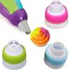 Cake Decor Tool For Cupcake Cookie Baking, 3 Hole 3 Color Tri - color Cream Coupler