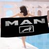 M-Man Truck Logo Microfiber Beach Towel Absorbent Quick Dry Soft Yoga Swimming Resort Mountain Climbing Towel