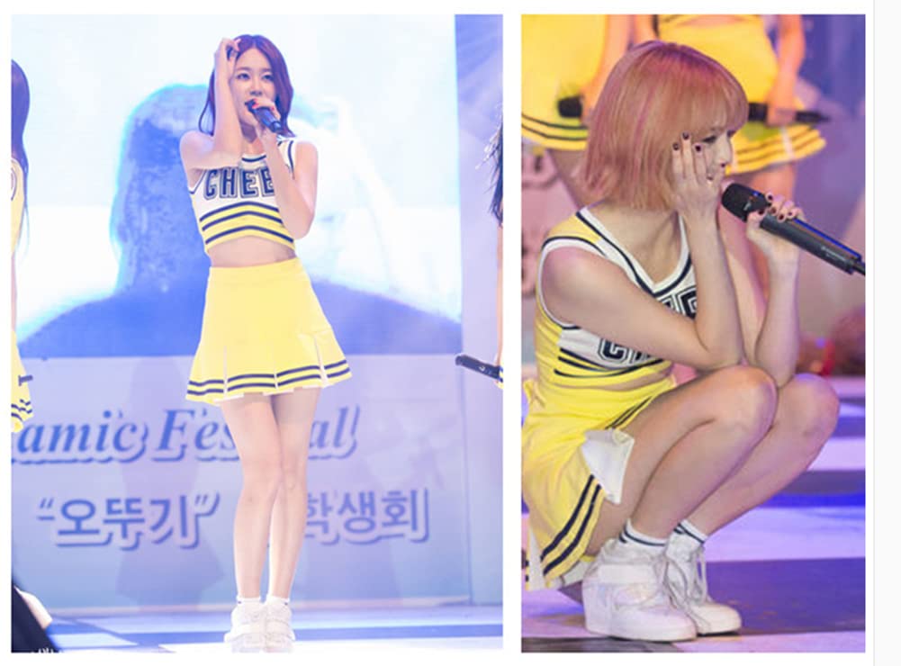 [hinata] Cheerleader Cosplay Costume, Korean Style Idol, Cheerleading Squad, Dance Performance, Training Outfit, Stage Costume, Gymnastics Uniform, Sp