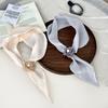Fashion Small Silk Scarf Women Neckerchief Bandana Female Small Ear Scarf Korean Style Tie Bag Headband Decoration Neck Scarf