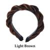 Bohemian Twist Braided Hair Bands Headwear Synthetic Headband Wigs French Princess Headband  Summer