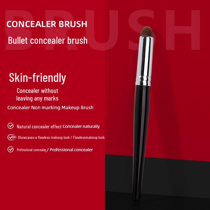 Super Precise Concealer Brush: Bullet Tip for Acne Scars & Dark Circles, Round Head for Lipstick & Makeup