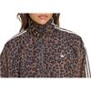 adidas Originals Animal Print Stand Collar Loose Long Sleeve Jacket Women Jacket Caramel JW7301