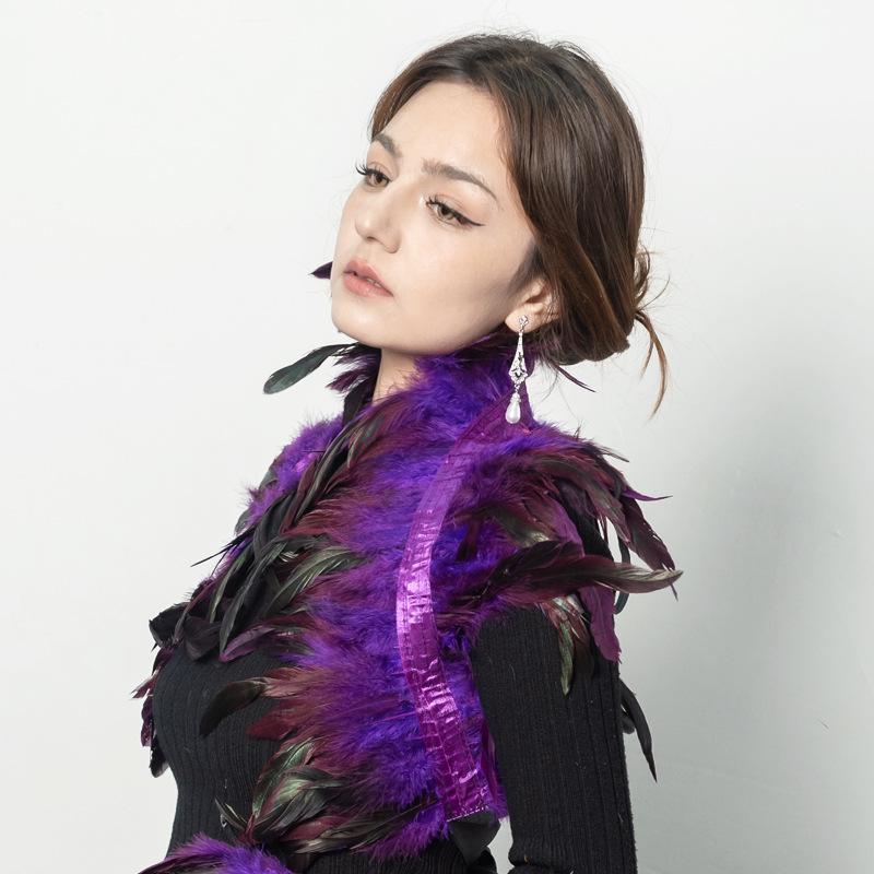 Ethnic Style Feather Shawl Vest Dickey - Adult Halloween & Christmas Accessory