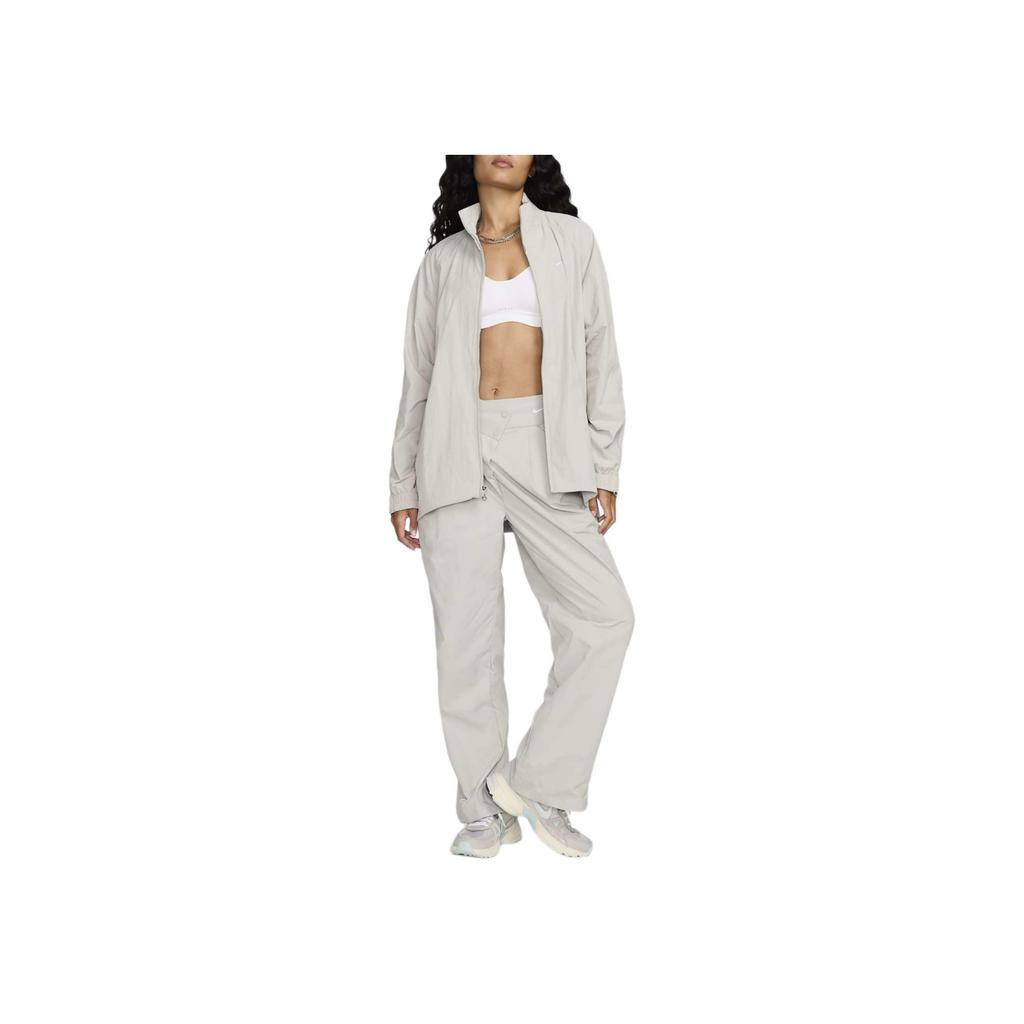 Nike Sportswear Collection Dry Sweat-Wicking Zip Jacket Women Jackets Light-Iron-Ore White FV7535-014