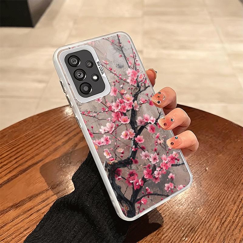 Cherry Blossom Sakura Fashion Shockproof Phone Case for Samsung A17 A16 A15 A14 A37 A57 A36 A56 A26 A35 A55 A25 A34 A54 A24 A13