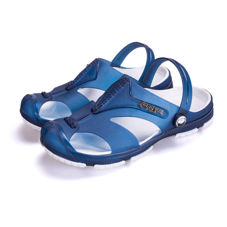 Pánské Velké Velikosti Protiskluzové Vnitřní Koupelnové Ploché Pantofle Jaro Léto Venkovní Plážové Baotou Pantofle