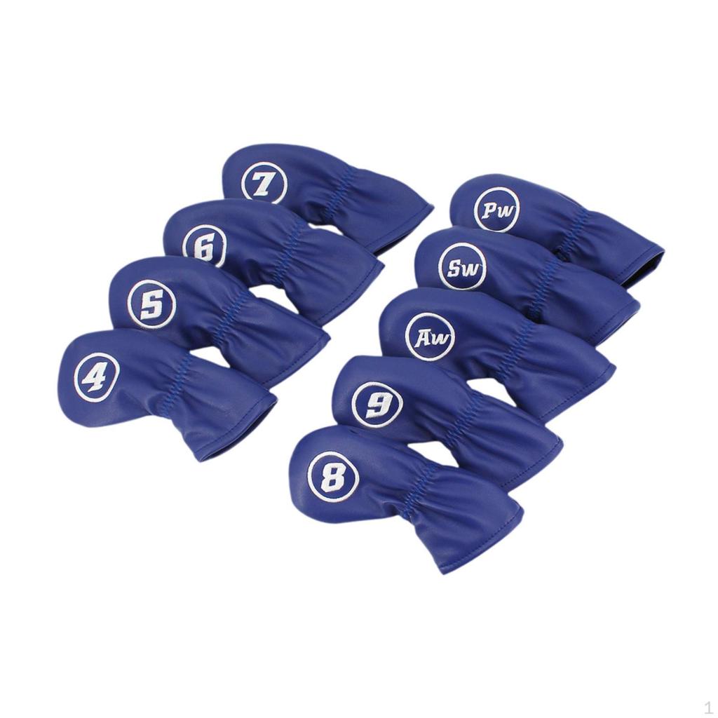 9 Pack Golf Club Covers for Training with Number Identification
