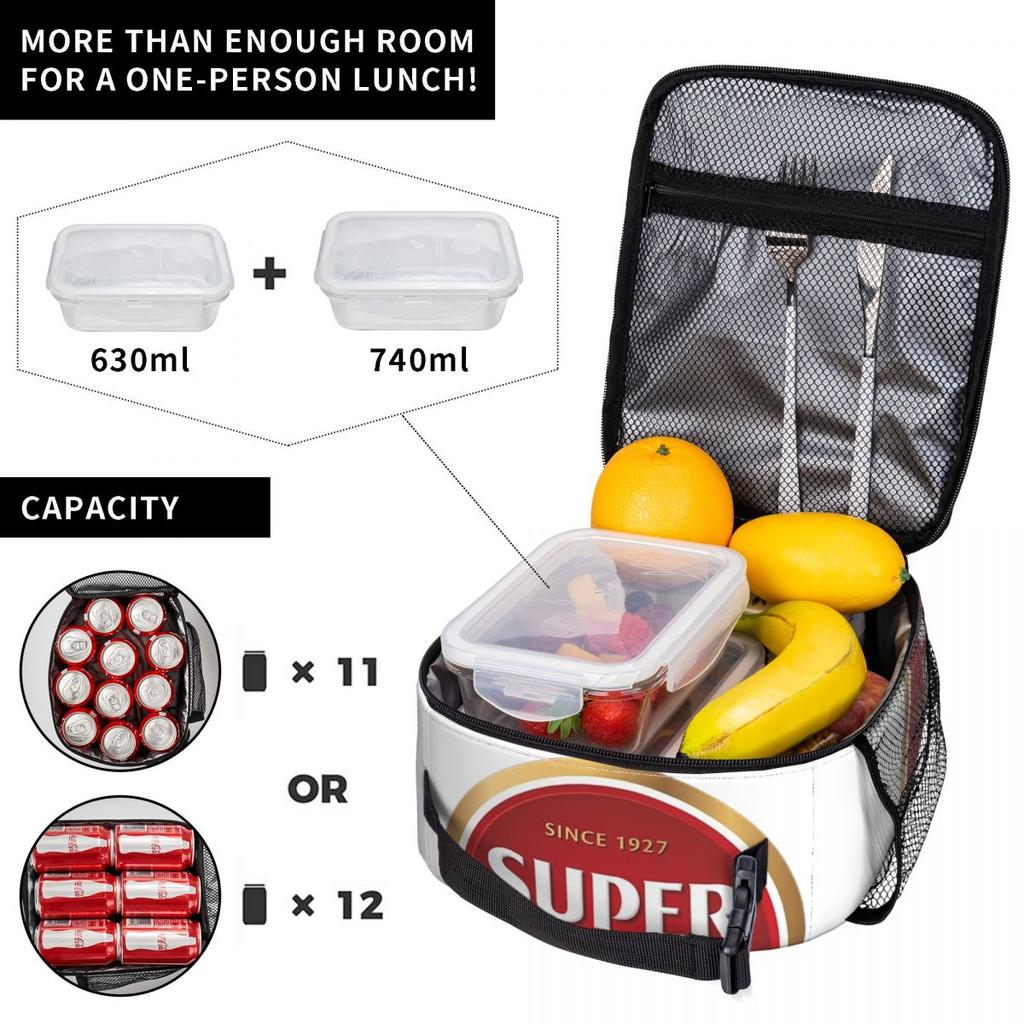 Super Bock Since 1927 Insulated Lunch Bag for Women Kids Portable Food Boxes Thermal Lunch Box Tote