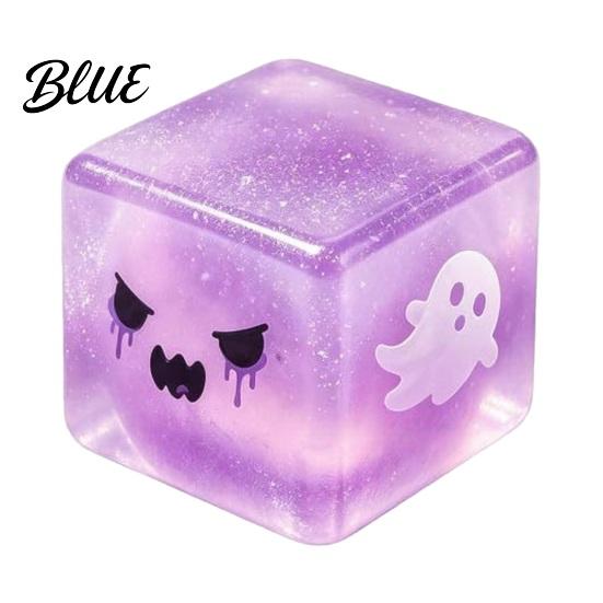 Dekorative Figuren für Schreibtische Halloween Geist Knetwürfel Glitzer Langsam aufsteigendes Fidget Spielzeug Mehrfarbig Verträumte Stress Spielzeuge Weich Dekompression