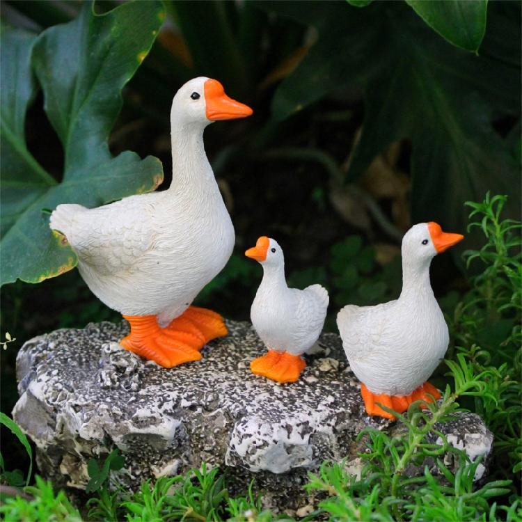 Simulations Geese Toy Summer Beach Landscape Garden MiniatureOrnaments