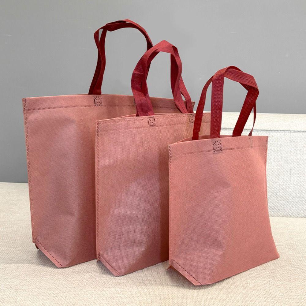 

Барвиста сумка з ручкою. Міцна сумка для покупок pink-M-38X32X10cm