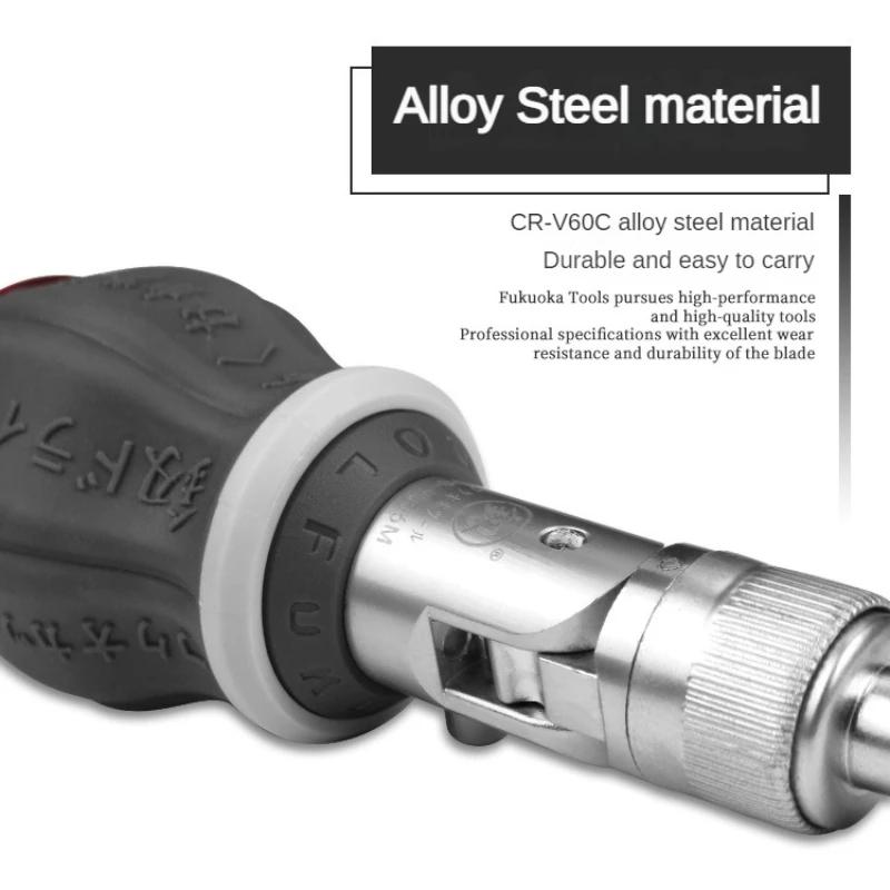 Multifunktionaler Ratschenschraubendreher 180 Grad 8-in-1 Einstellbarer Winkel Haushalt Wartung Mini Schnellratsche Schraubendreher Set