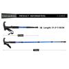 4-Section Outdoor Walking Stick Portable Telescopic Trekking Pole Anti Skid Aluminium Alloy Cane Elderly Camping Climbing Stick