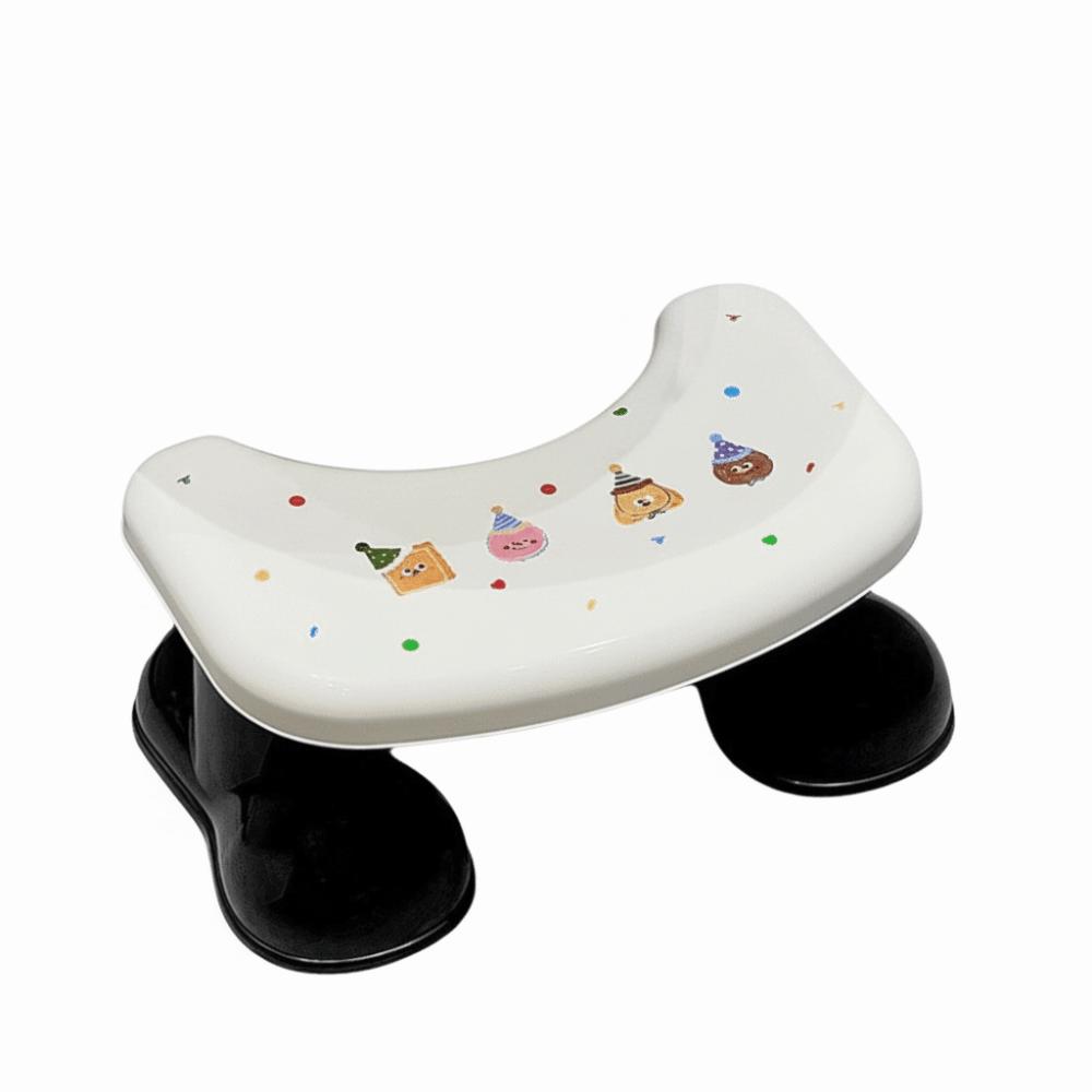 

New Cartoon Footrest Toilet Sturdy Practical Toilet Squat Stool Non-Slip Toilet Assistance Step Bathroom Use чёрный