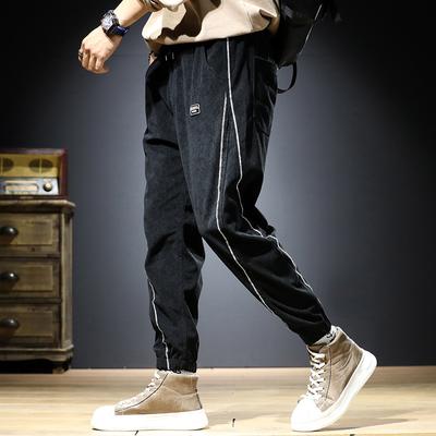 Spring Trend Casual Pants Men's Leggings Elastic Loose Harlan Pants Fat Guy Pants Plus Fat Enlarged Men's Pants