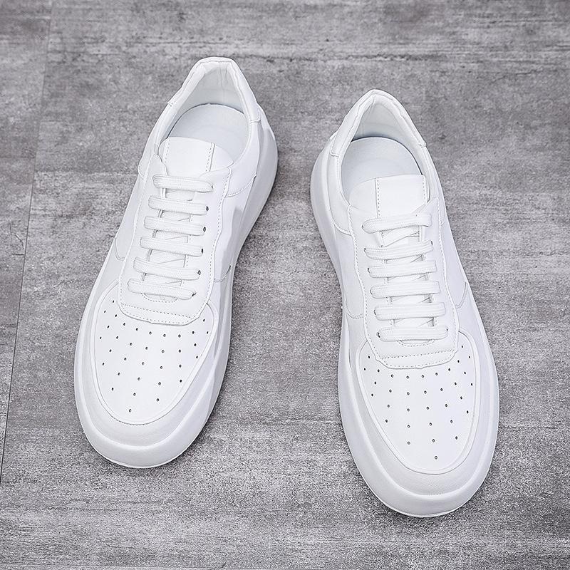Herrenschuhe Board Schuhe Herbst neu kleine weiße Schuhe Plateau europäische trendige Schuhe Herrenbekleidung mit Internet-Prominenten Live-Übertragung von