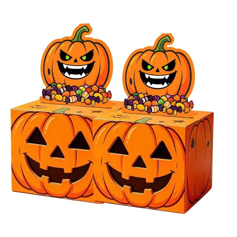 Character Face Pull out Money Gift Box Halloween Theme Paperboard Cash Reveal Box for Halloween Party Tables Decoration