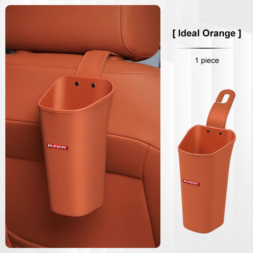 

Car backrest hanging storage box for Haval H9 H7 H6 F7X F7 M6 Jolion H1 H3 H4 H5 H2S Leather car door water cup holder,Trash can