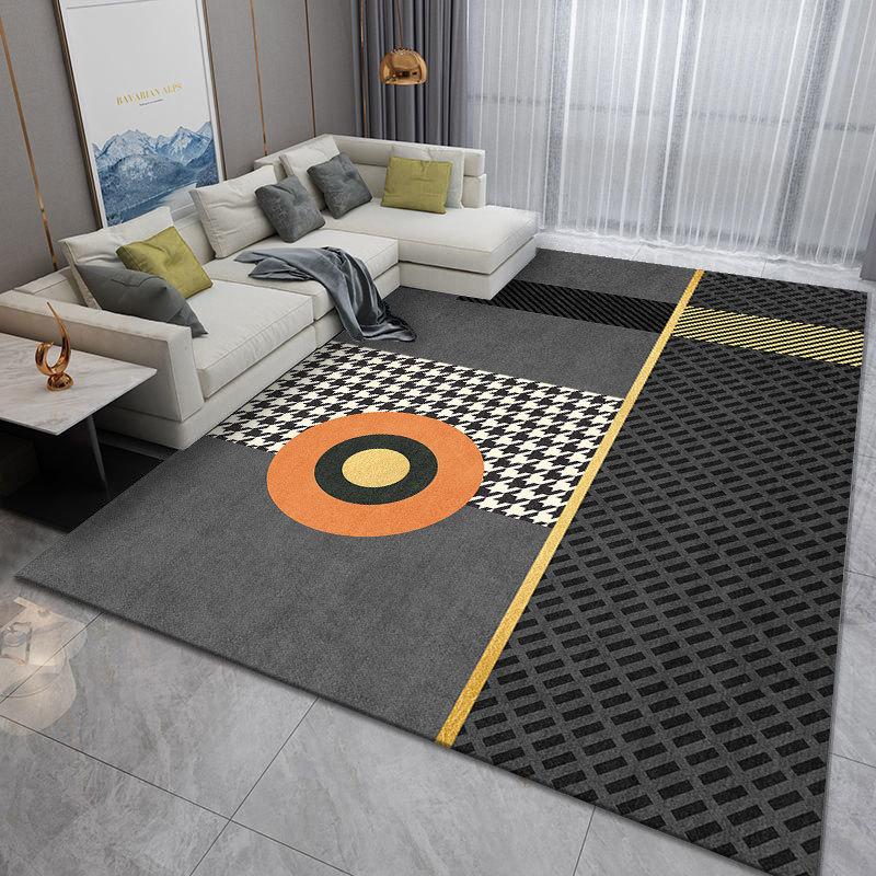 Light Luxury Printed Carpet for Home Living Room Coffee Table Bay Window Bedroom Japanese Style Carpet