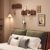 Creative Wall Mounted Wood Coat Racks Piano Key Shaped Art Entry Door Porch Hanging Hook With Hooks Hats Organizer Keys