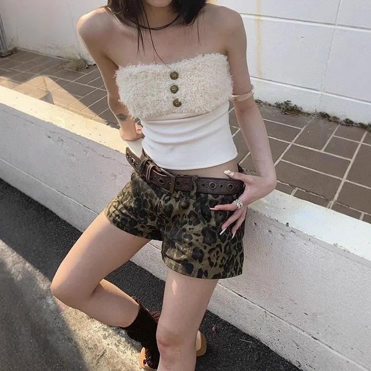Women's Spicy Girl Retro Leopard Print High Street Slimming Hot Pants