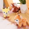 Cute Cartoon Sika Deer Mini Plush Toy Pendant For Gift And Decoration Bag