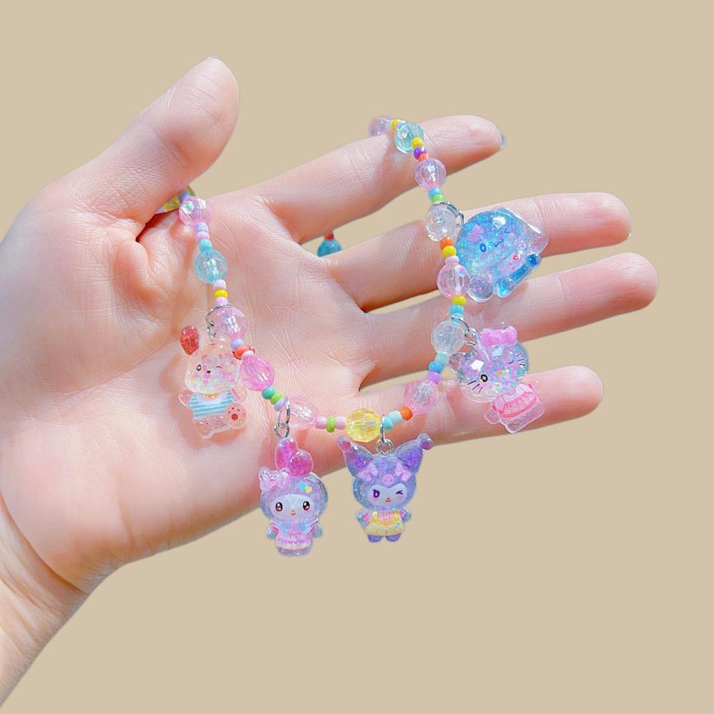 Sanrio My Little Pony Mermaid Princess Beaded Choker Necklace for Women & Kids