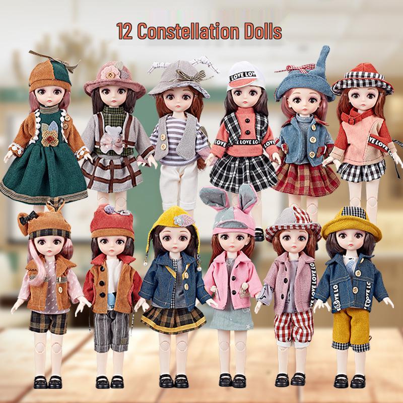 DIY Princess Constellations Vinyl Doll - 13 Joint Movable Toy