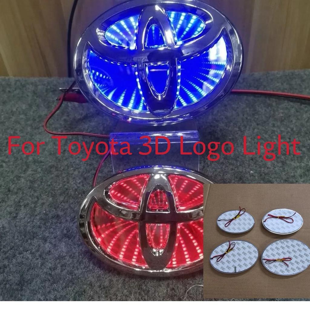 1X TOYOTA 3D Logo Light Car Front Grille Trunk Logo LED Light for Toyota Corolla PRADO CHR HRV Camry Highlander LVALON Rav4 REIZ
