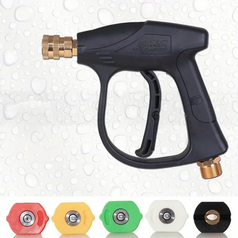1 Set High Pressure Car Wash Device Aluminum Core Fan Shaped Quick Connector Nozzles Five Color for Car Wash Accessories