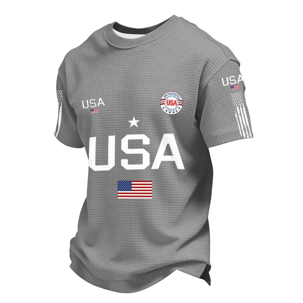 Men's Casual Round Neck Short Sleeve T-Shirt