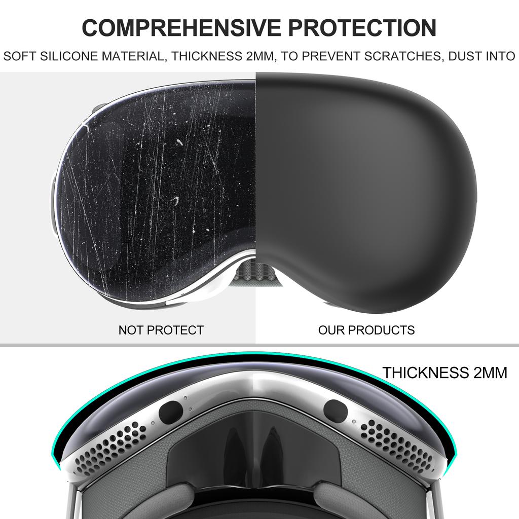 Silikonový ochranný kryt pro VR headset PSVR2 Helma Plný ochranný kryt Omyvatelný Anti-scratch skořepina Pro PS VR2 Příslušenství