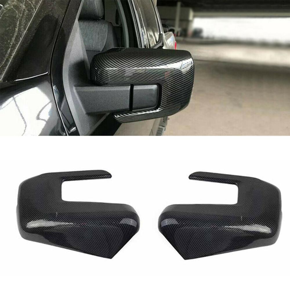 

Car Styling Decoration Protector Side Rearview Mirror Cover Trim for Ford F150 F-150 2026-2026 ABS Carbon Fiber Black углеродного волокна черного