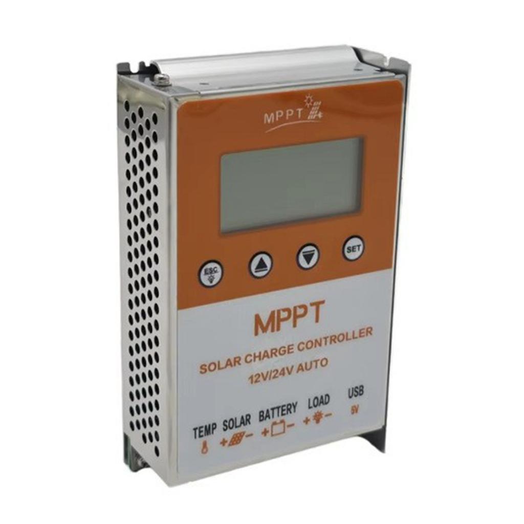 Solar Panel Regulator with LCD Display MPPT Solar Charge Controller for 12V and 24V Power Systems Improved Control