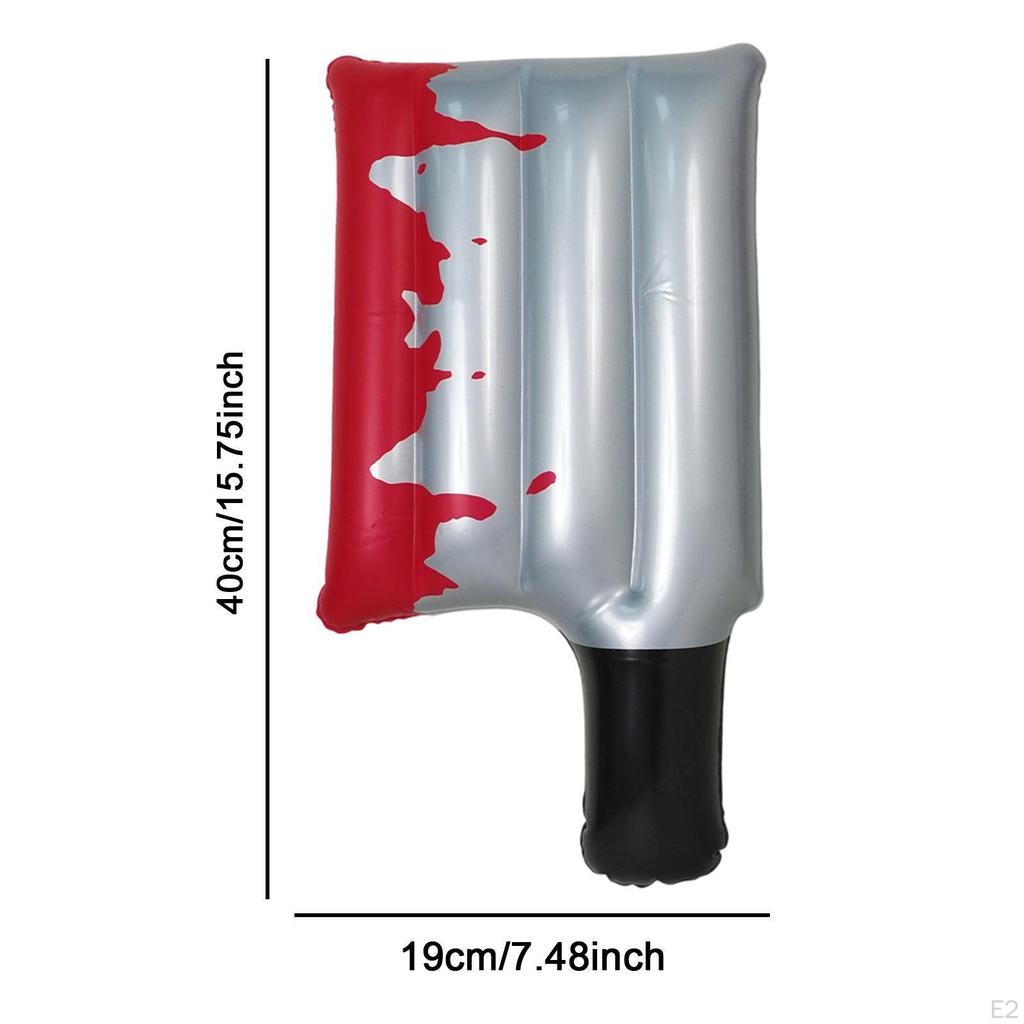 Nadmuchiwany rekwizyt noża na Halloween, fałszywa interaktywna zabawka, straszny, solidny, przenośny horror