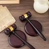 Solid Wood Judge's Gavel: Children's First Birthday Prop & Court-Themed Decoration.