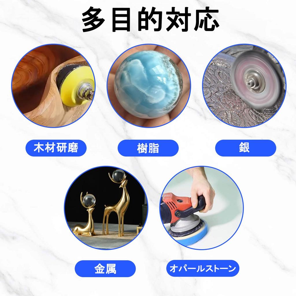 Waterproof Sandpaper 193 with Polishing Pads and to Compatible with and 6mm for Hex Power Screwdrivers and Small Power Sanding Discs for Car DIY