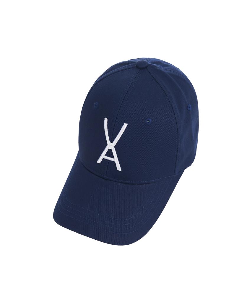 Bajal Va Big Logo Oversized Buckle Cap Navy
