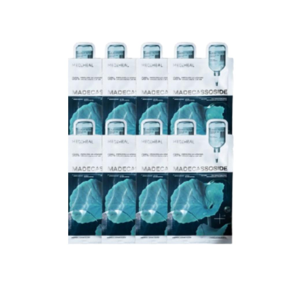 MEDIHEAL Essential Mask Madecassoside Soothing Sheet Mask Set 10+1pcs