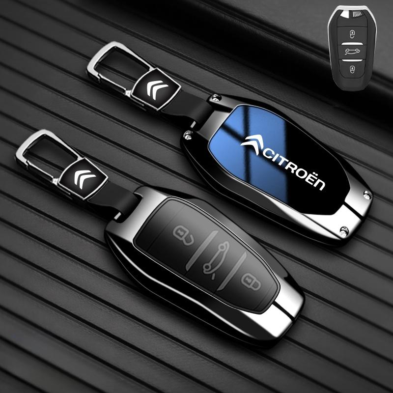 Zinklegering High-end Auto Sleutelhoesje Voor Citroen C1 C2 C3 C4 C5 C6 VTS Xsara C-Crosser Berlingo Jumpy Sleuteletui Sleutelhanger Accessoires