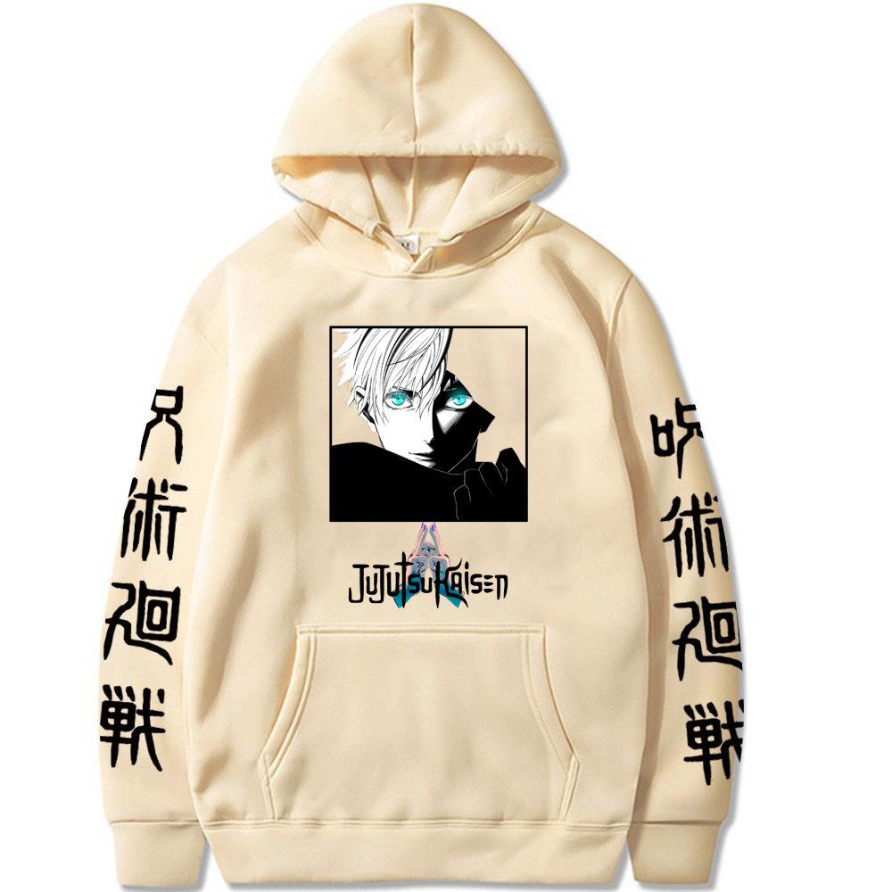 Jujutsu Kaisen Japanese Anime Graphic Print Hoodies Vintage Oversized Hooded Casual Long Sleeves Cotton Hoodie Men Women Clothes
