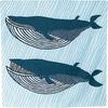 Musubi Furoshiki 100 Kata Kata Musubi Aquadroop Nagasuku Whale Blue 100cm Polyester Water Repellent