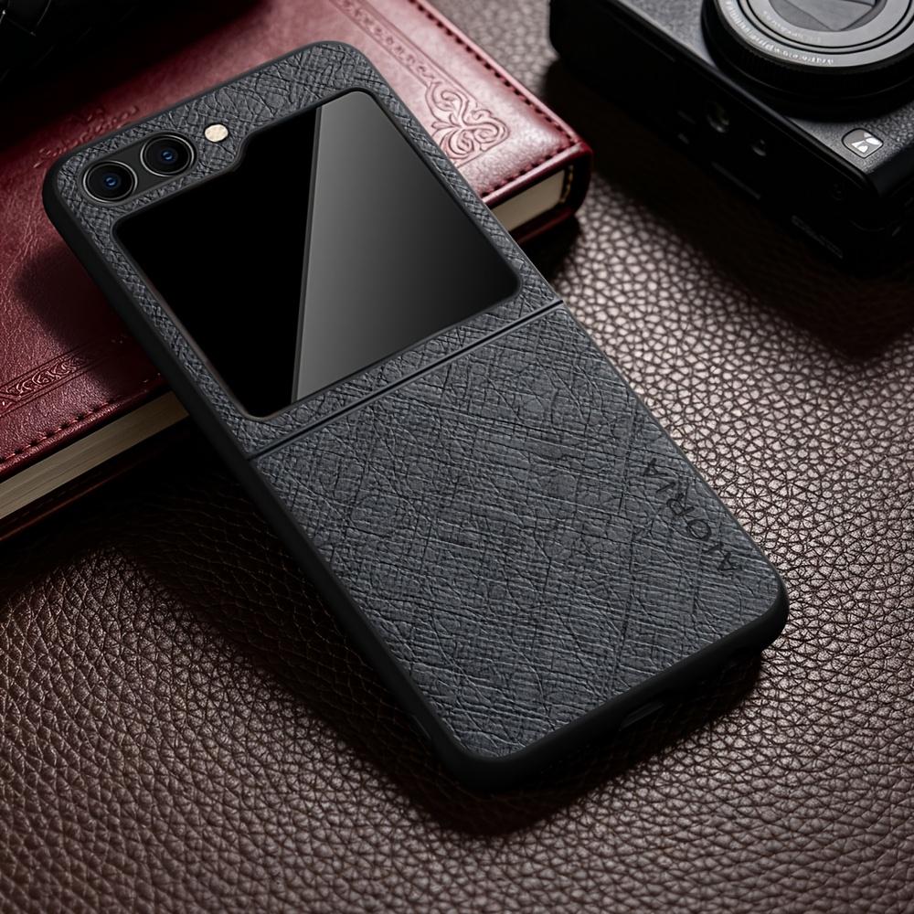 Phone Case: Minimalist Luxury Style Phone Case for Samsung for Galaxy Z Flip 8 7 FE 6 5 4 3 Scratch-resistant Protection for Galaxy Z Flip8 Case