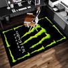 1 Stück Monster Energy LOGO Teppich - Weich, Waschbar, Rutschfest, Indoor-Matte für Bürostühle, Wohnzimmer, Heimbüro, Dekorativer Teppich