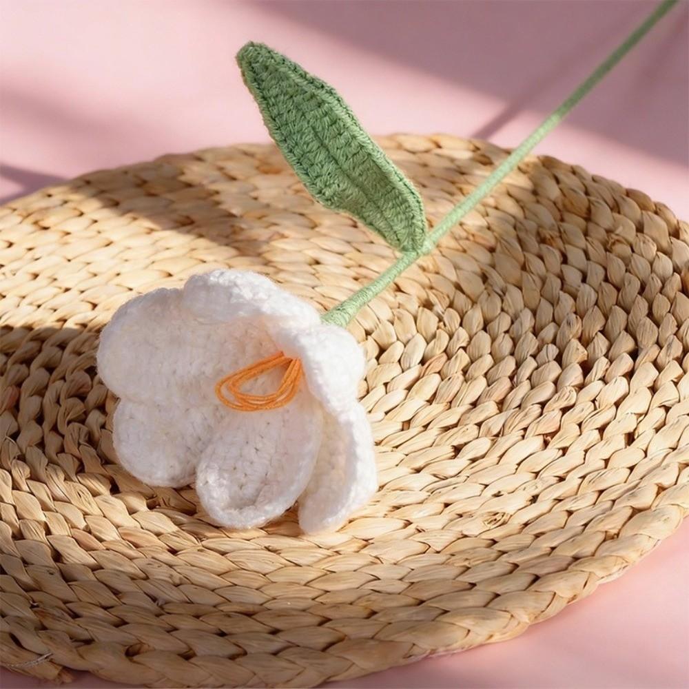 Handmade Simulation Tulip Yarn Handcrafted Crochet Artificial Tulip  Wedding Party