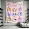 Littlest Pet Shop Wall Tapestry Aesthetic Wall Hanging Printed Fabric Blanket Decorative Tapestries for Bedroom Living Room Home Decor