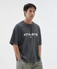 LIMELIGHT APPAREL Athlete Big Logo Cooling Oversized T-Shirt (Charcoal/White)